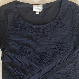 Beige by eci Rouged Black Blouse size M‎